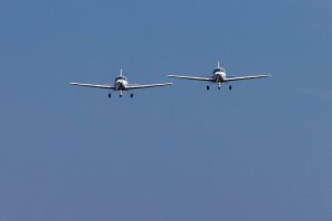 Парный полет на самолете