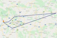 Полет на самолете над Олесским замком
