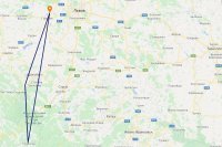Полет на самолете над Славское