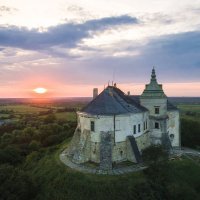 Полет на самолете над Олесским замком
