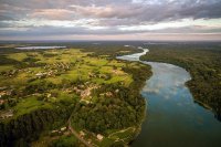 Політ на літаку над Голубими озерами