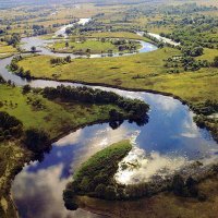 Політ на літаку над Голубими озерами