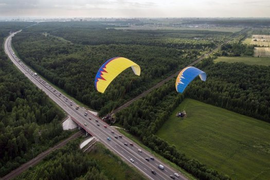 Полет на паратрайке в Тернополе