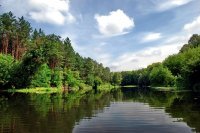 Політ на літаку над Косівщинським водосховищем