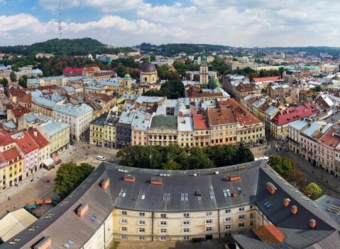 Політ на літаку Aquila навколо Львова